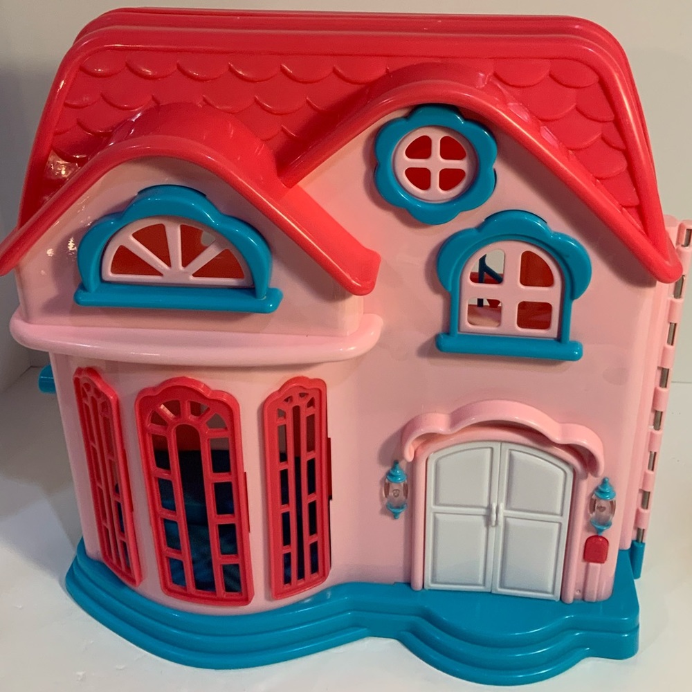 Pink and Turquoise Playhouse - House Only